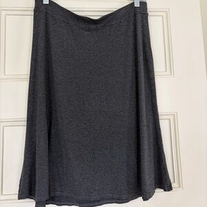 Eileen Fisher Charcoal A-Line Skirt